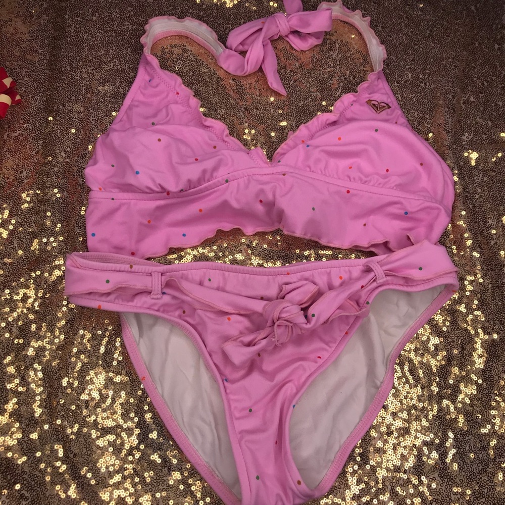 ROXY QUICKSILVER | Pink Polkadot Bikini